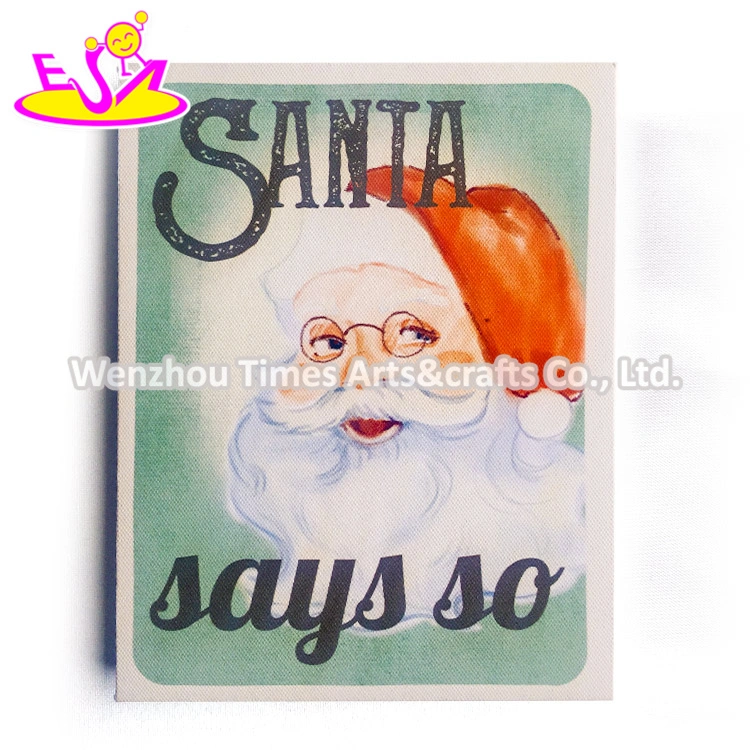 Handwork Santa Wooden Christmas Wall Art for Home Decor W09d070