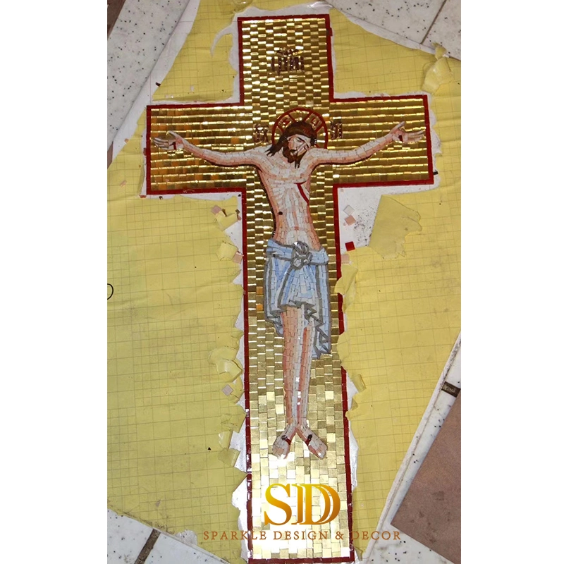 Manufacture Christian Religious Glass Mosaic Patterns for Church Decoration