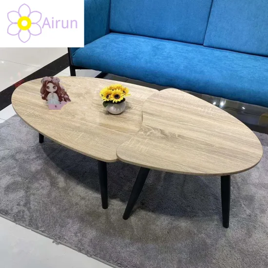 Ensemble de table basse en bois massif de nouvelle conception moderne pour le café et les meubles de maison