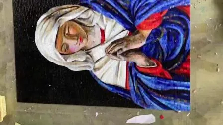 Peintures murales en mosaïque de verre religieuse personnalisées faites à la main Dernière Cène pour l'église